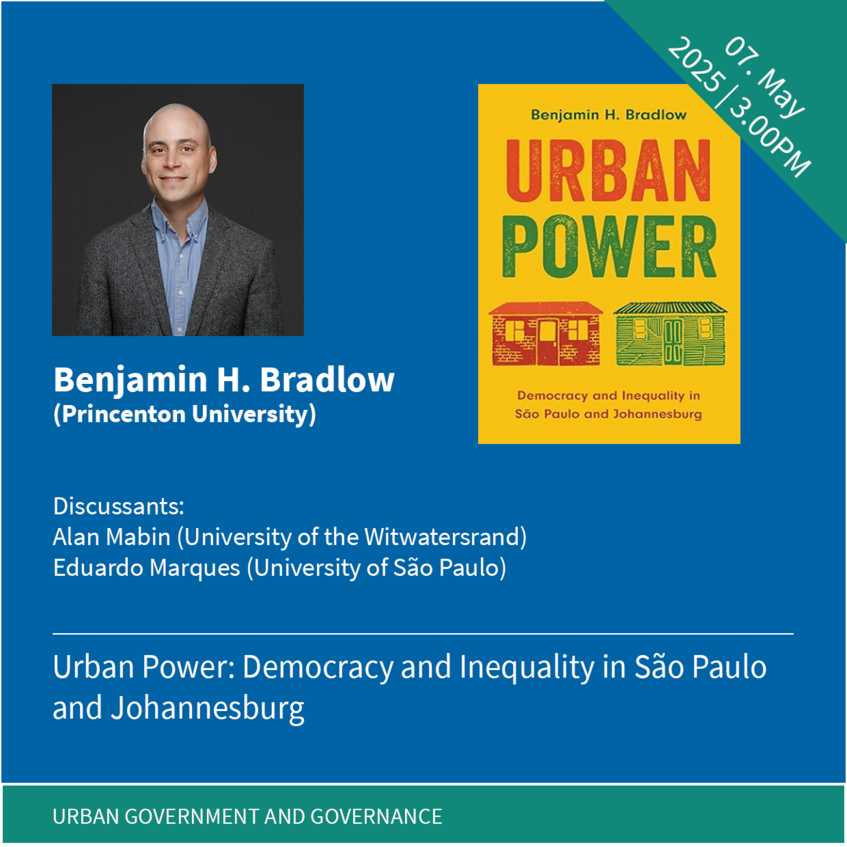 Urban Power Buchcover und Porträtfoto des Vortragenden